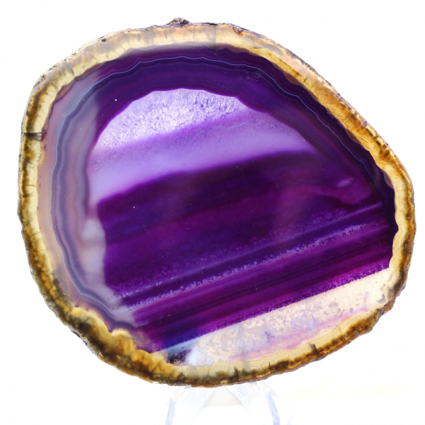 Natural Stone Object: Slice of Purple Agate