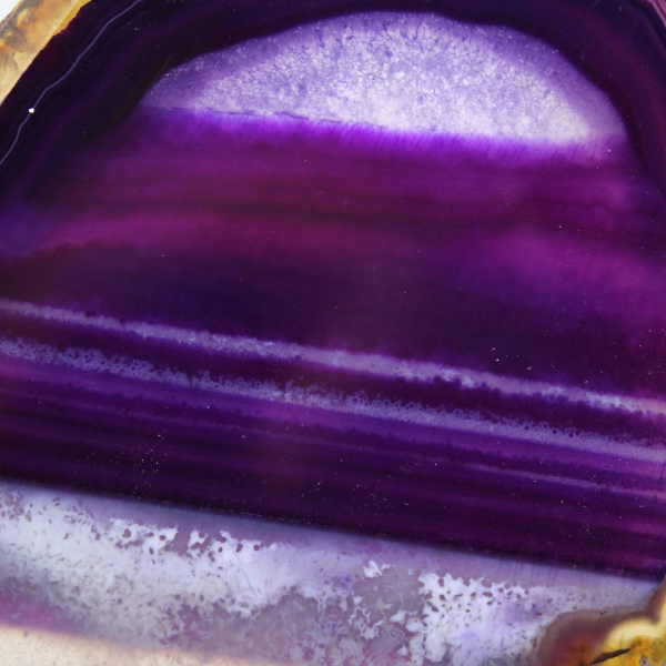 Natural Stone Object: Slice of Purple Agate