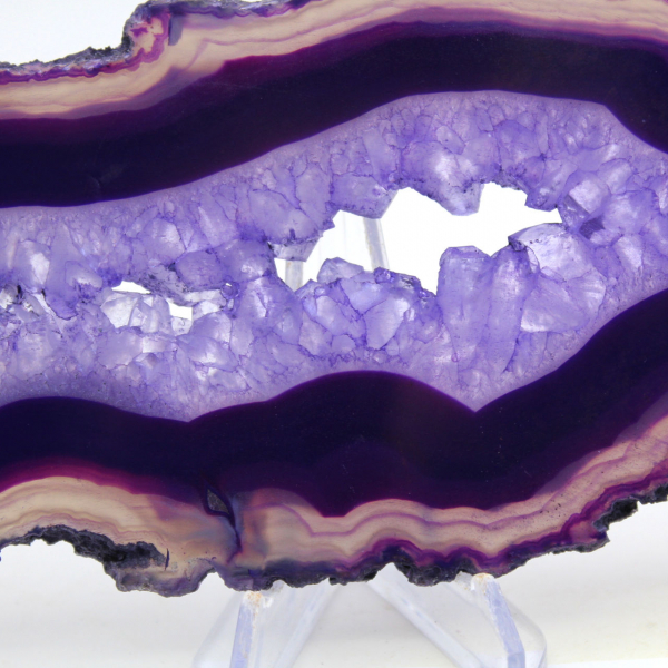 Thin Sliced Agate, Purple Coloring from Brazil