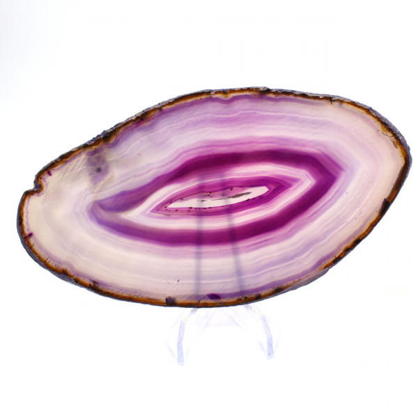 Purple Agate Mineral Slab, Brazilian Origin
