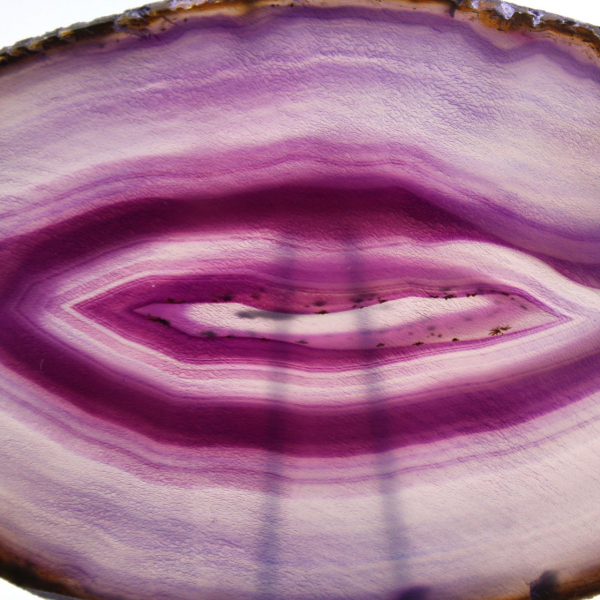 Purple Agate Mineral Slab, Brazilian Origin