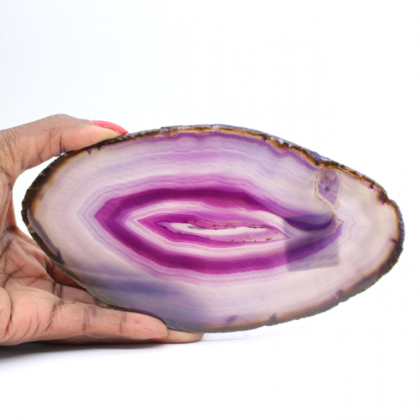 Purple Agate Mineral Slab, Brazilian Origin