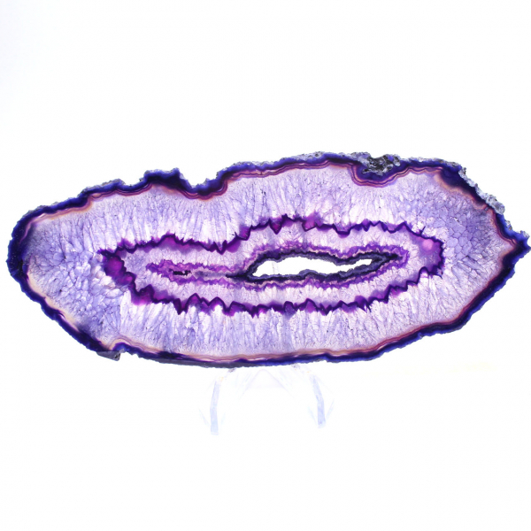 Mineral Decoration: Slice of Brazilian Purple Agate