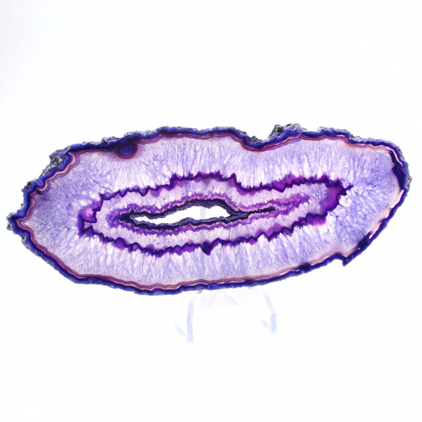 Mineral Decoration: Slice of Brazilian Purple Agate