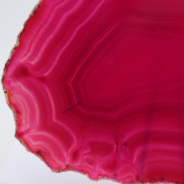 decorative pink-tinted agate slice