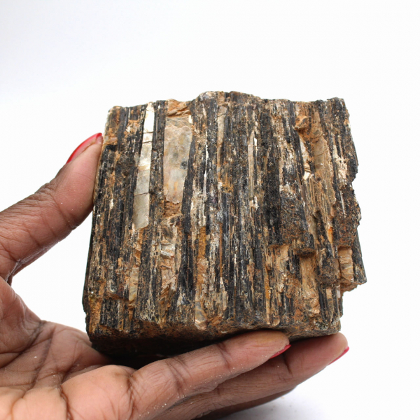 Black Tourmaline from Madagascar - Small Raw Rock