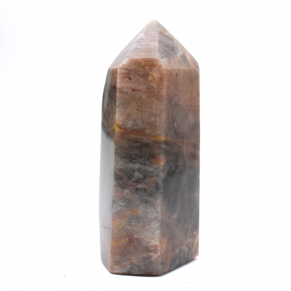 Dark Microcline Mineral Prism - Black Moonstone