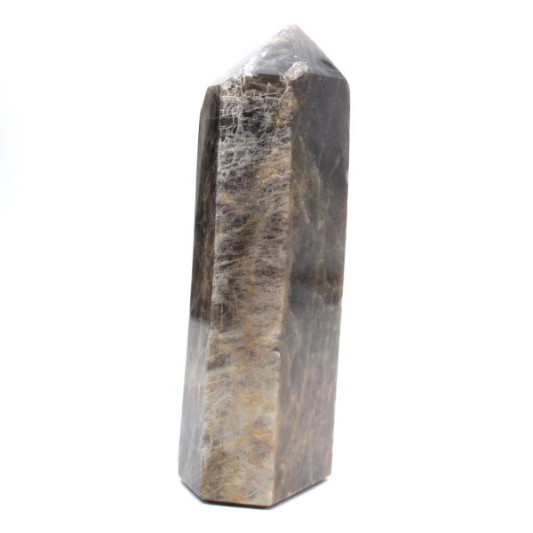 Large Black Moonstone Prism - Microcline from Madagascar