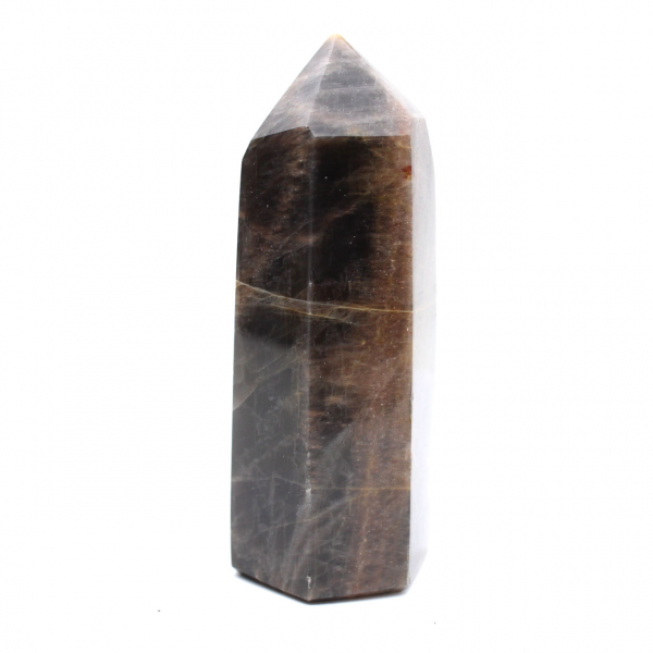 Geometric Microcline Prism - Rare Black Moonstone