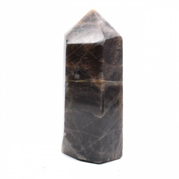 Geometric Microcline Prism - Rare Black Moonstone