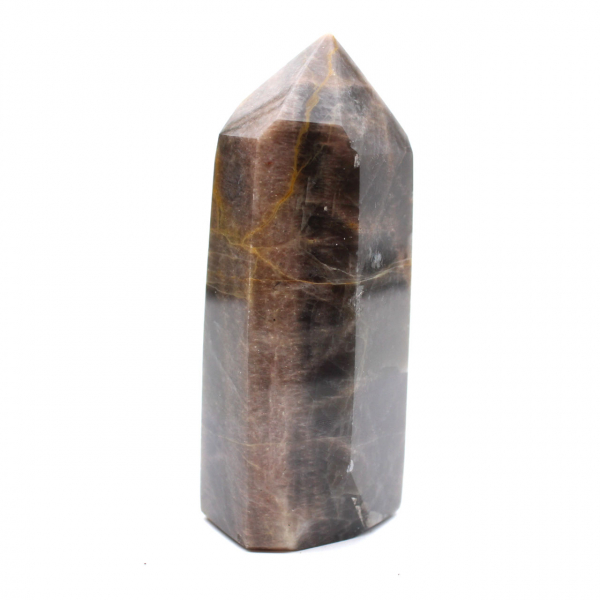 Geometric Microcline Prism - Rare Black Moonstone
