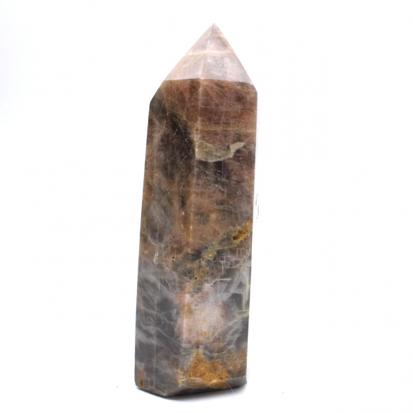 Slender Prism in Black Moonstone - Natural Microcline