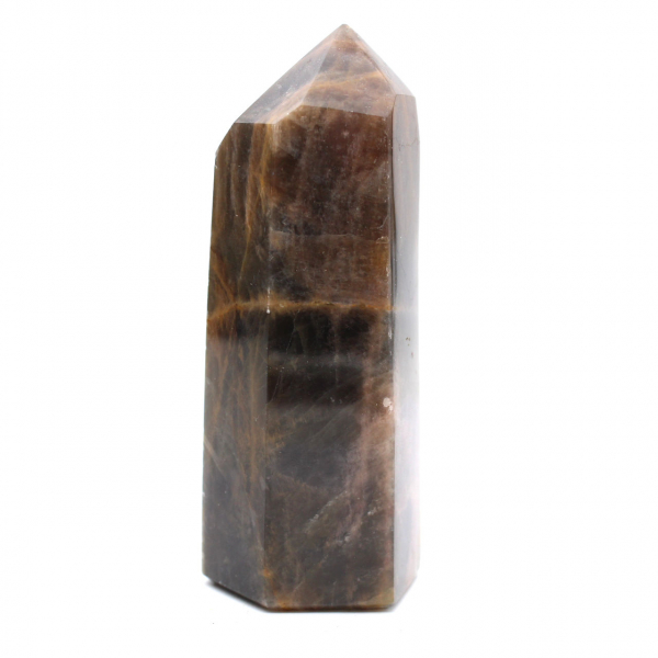 Faceted Microcline Prism - Collectible Black Moonstone