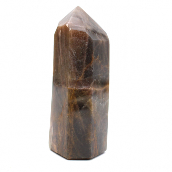Faceted Microcline Prism - Collectible Black Moonstone