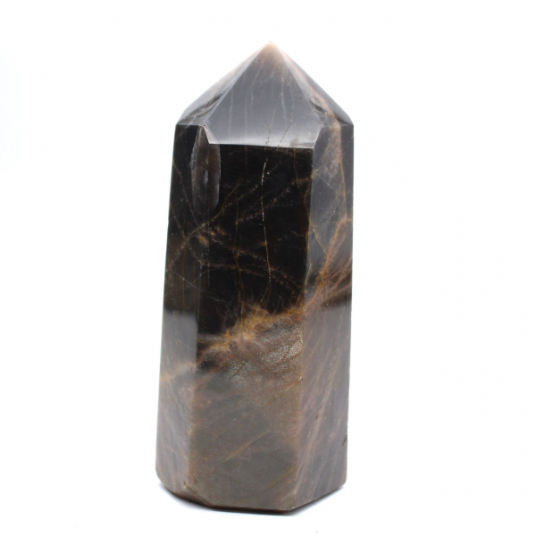 Black Moonstone Prism - Collector's Microcline Feldspar