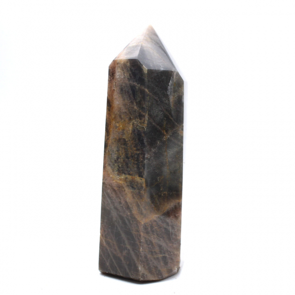 Black Moonstone Prism - Collector's Microcline Feldspar