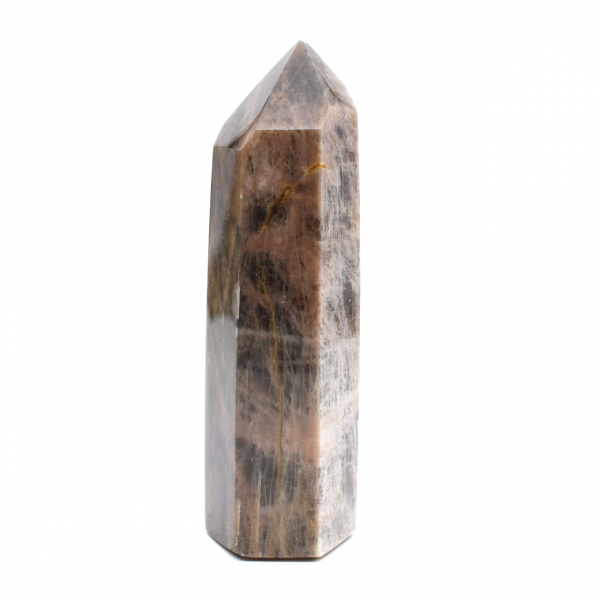 Geometric Microcline Prism - Black Moonstone from Madagascar