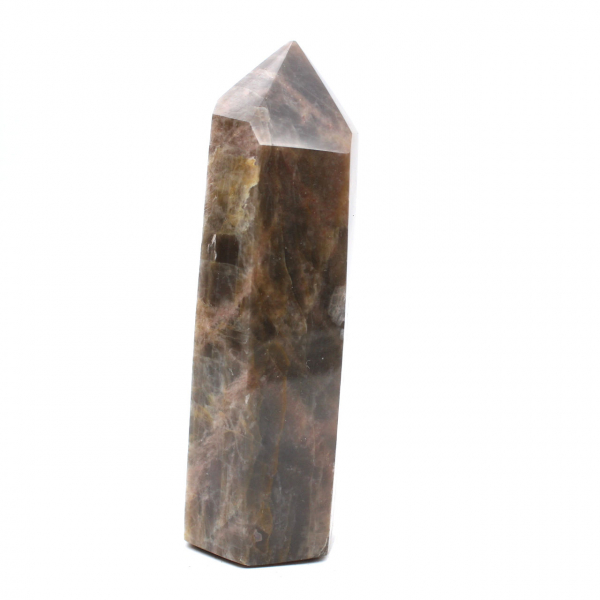 Geometric Microcline Prism - Black Moonstone from Madagascar