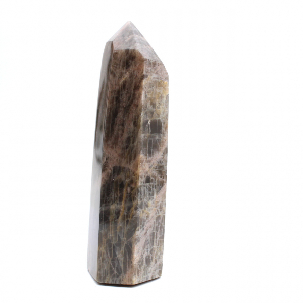 Geometric Microcline Prism - Black Moonstone from Madagascar