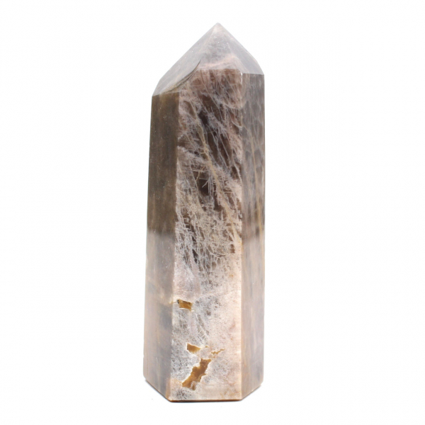 Microcline Mineral Prism - Authentic Black Moonstone