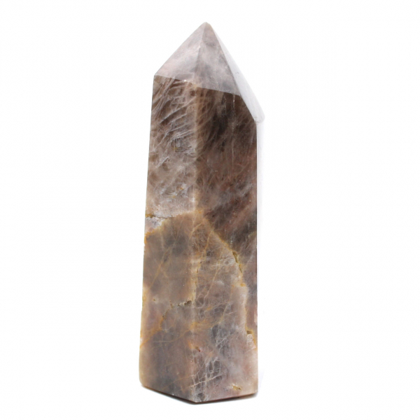 Madagascar Microcline Prism - Pure Black Moonstone