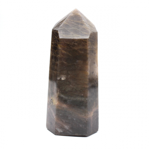 Regular Prism in Microcline - Black Moonstone for Display Case