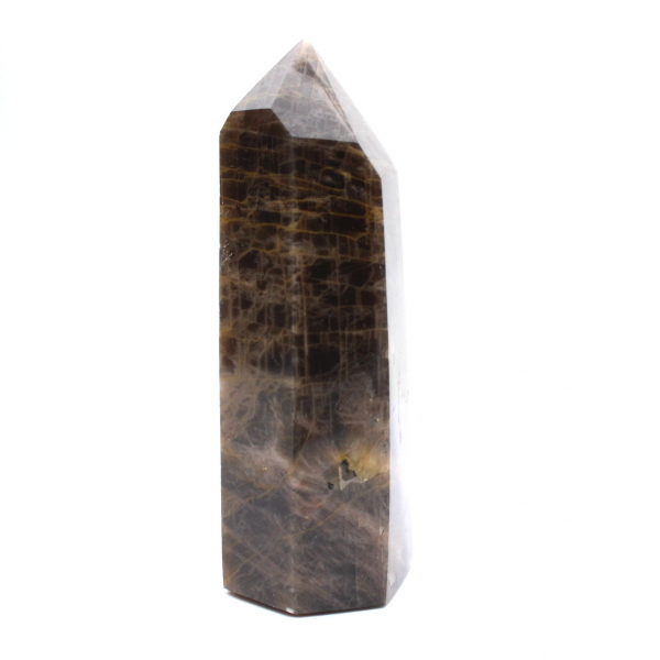 Regular Prism in Microcline - Black Moonstone for Display Case