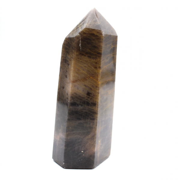 Regular Prism in Microcline - Black Moonstone for Display Case