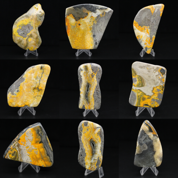 Bumblebee Jasper Natural Stone, Compact Specimen