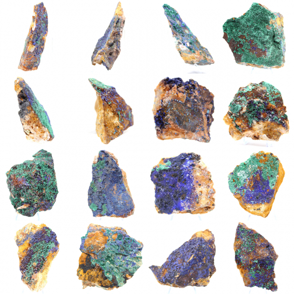 Raw mineral Azurite Malachite