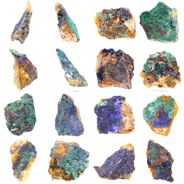 Raw mineral Azurite Malachite