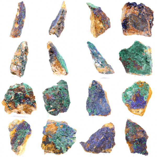 Raw mineral Azurite Malachite