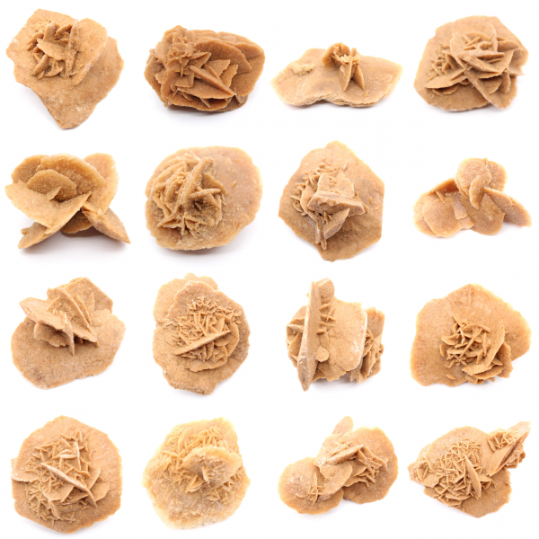 Small Desert Rose of Morocco: natural geological fragment
