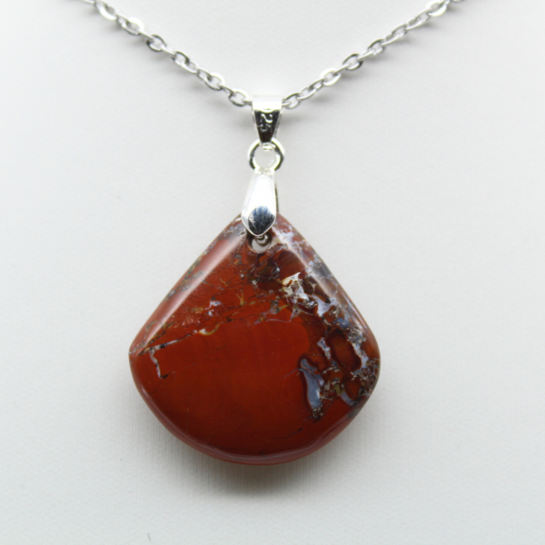 Red Jasper Square Pendant