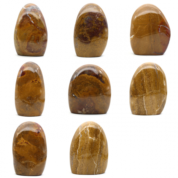 Polished polished jasper block