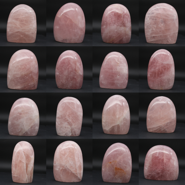 Collectible natural rose quart