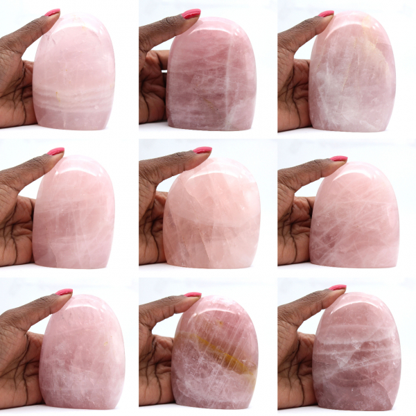 Natural ornamental rose quartz