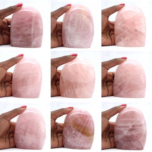 Natural ornamental rose quartz