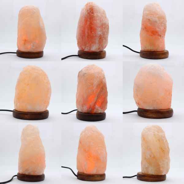 Pink salt lamp block