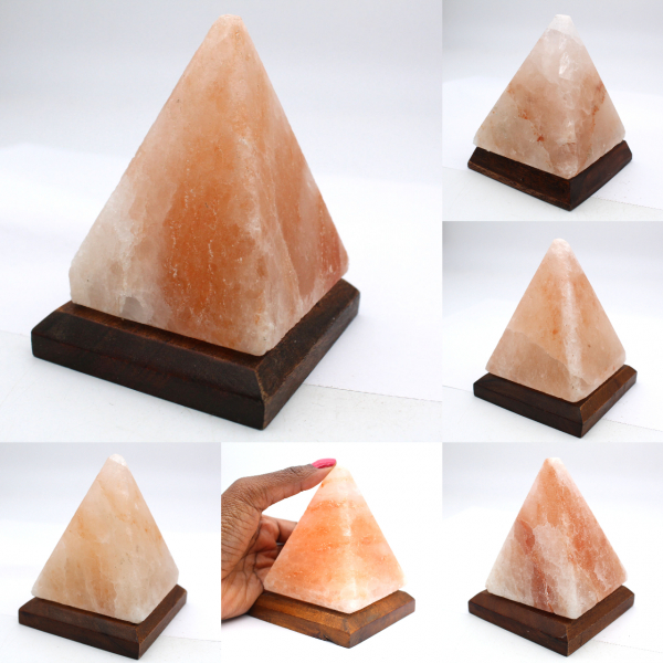 Himalayan Pink Salt Pyramid Lamp