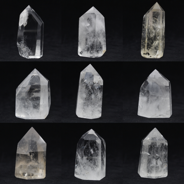 Quartz prism crystal