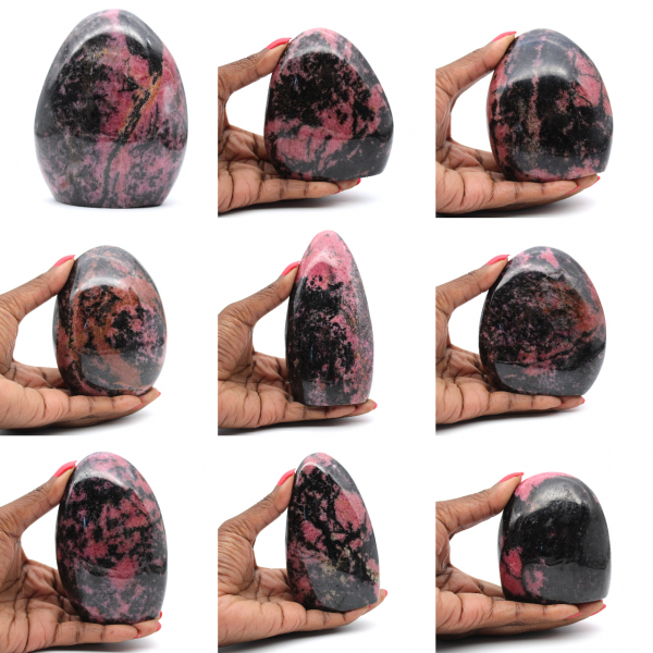 Natural Rhodonite rock