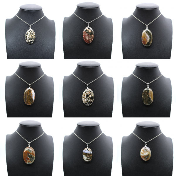Orbicular Jasper Pendant
