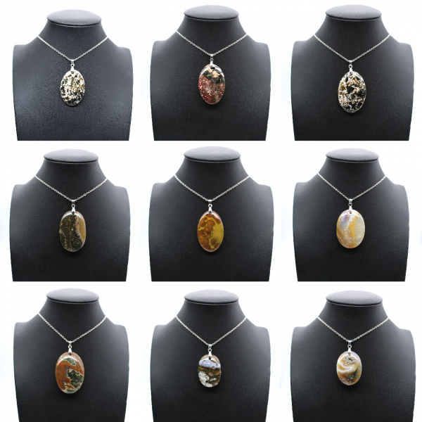 Orbicular Jasper Pendant