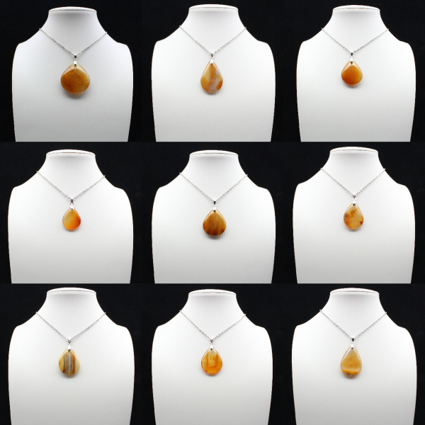 Carnelian drop pendant