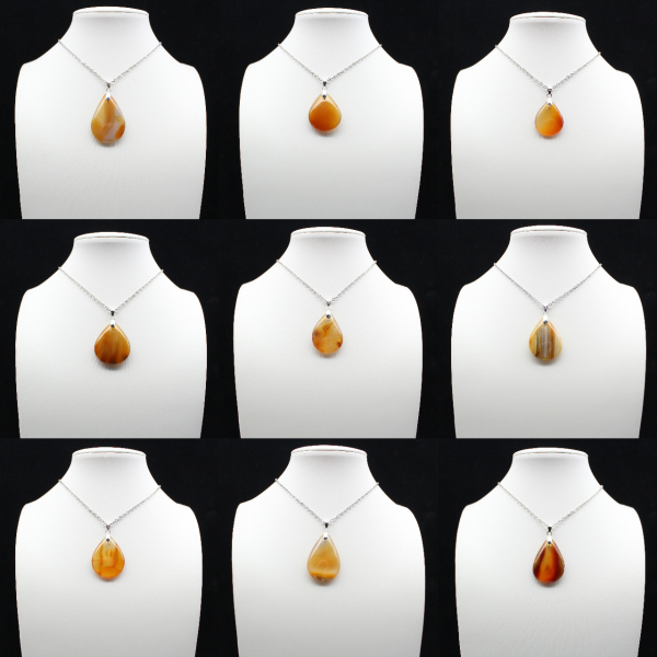 Carnelian drop pendant