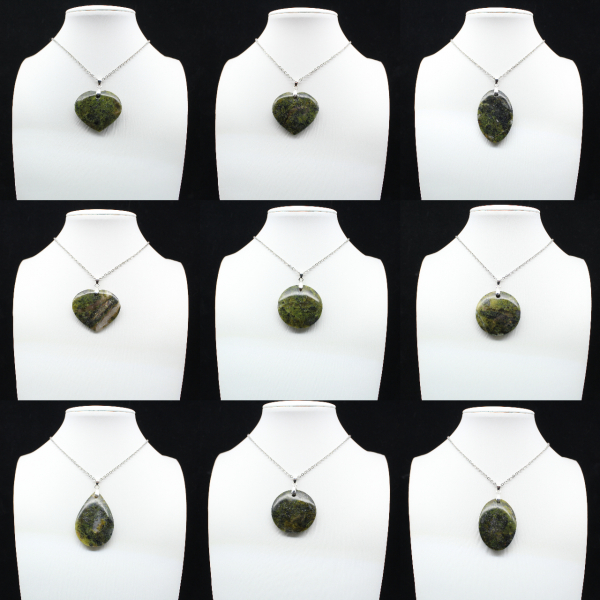 Green Opal Round Pendant