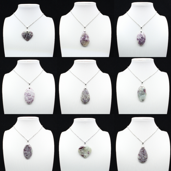 Lepidolite Drop Pendant