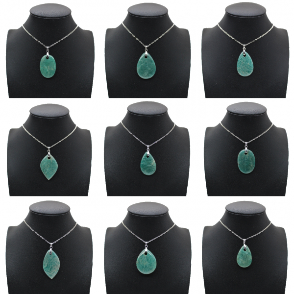 Amazonite Oval Pendant