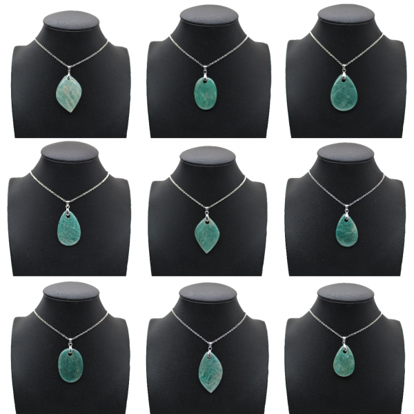 Amazonite Oval Pendant